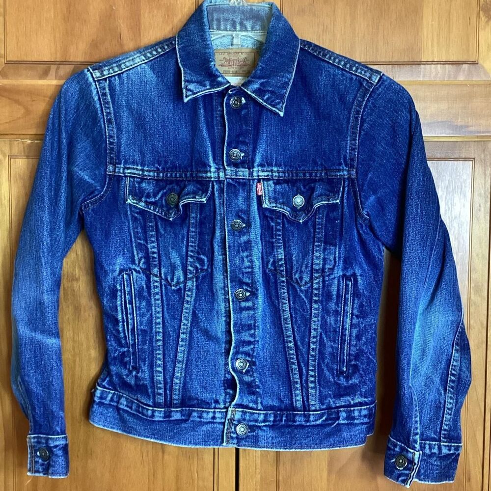 Levis Denim Jean Truckers Jacket Youth Size 16